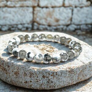 Dragon Vein Agate Gemstone Bracelet 8MM | Handmade Crystal Healing Jewelry